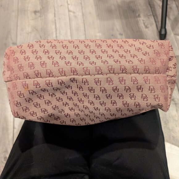 Dooney & Bourke Red Signature Canvas Hobo Shoulder Bag - Picture 6 of 12